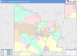 Puget Sound Metro Area Wall Map