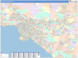 Greater Los Angeles Metro Area Wall Map