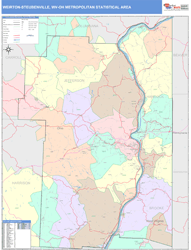 Antelope Valley-High Desert Metro Area Wall Map