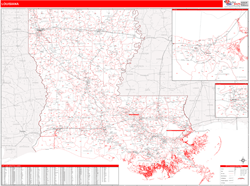 Louisiana  Wall Map