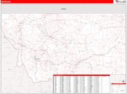 Montana  Wall Map