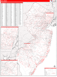 New Jersey  Wall Map