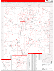 New Mexico  Zip Code Wall Map