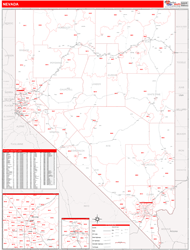 Nevada  Wall Map