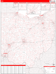 Ohio  Wall Map