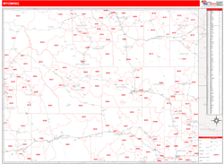 Wyoming  Wall Map