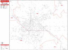 Jonesboro Zip Code Wall Map