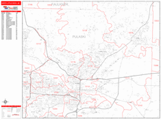 North Little Rock Zip Code Wall Map