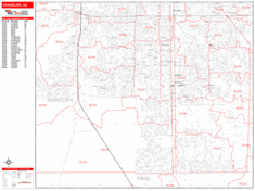 Chandler Zip Code Wall Map