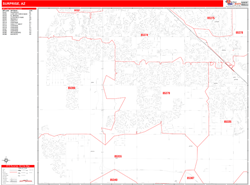 Surprise Zip Code Wall Map