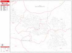 Antioch Zip Code Wall Map