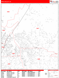 Apple Valley Wall Map