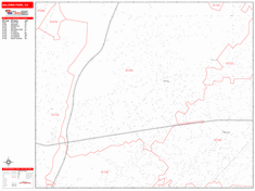 Baldwin Park Zip Code Wall Map