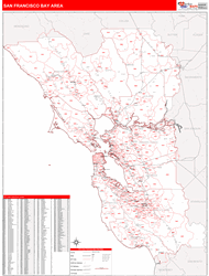 Bay Area Wall Map