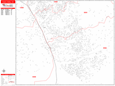 Castro Valley Zip Code Wall Map