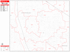 Cerritos Wall Map