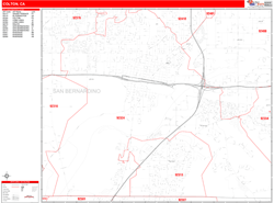 Colton Zip Code Wall Map