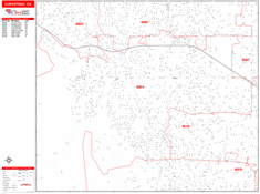 Cupertino Zip Code Wall Map