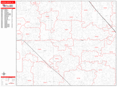 Garden Grove Zip Code Wall Map