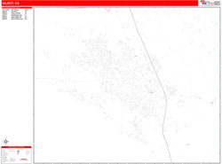 Gilroy Zip Code Wall Map