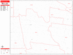 Huntington Park Zip Code Wall Map