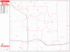 Inglewood Zip Code Wall Map