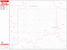 La Habra Wall Map