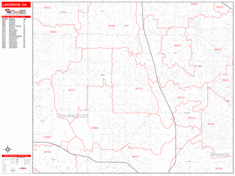 Lakewood Zip Code Wall Map