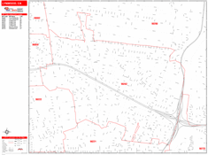 Lynwood Zip Code Wall Map