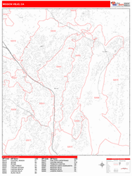 Mission Viejo Zip Code Wall Map