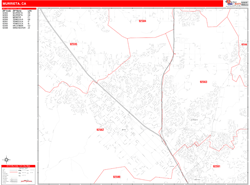 Murrieta Zip Code Wall Map