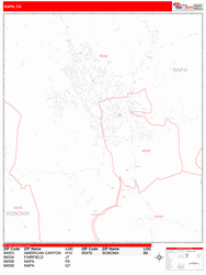 Napa Wall Map