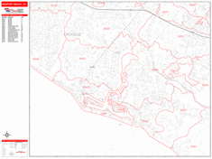 Newport Beach Zip Code Wall Map