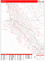 Oakland Wall Map