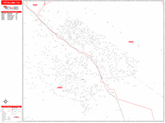 Petaluma Zip Code Wall Map