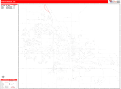 Porterville Zip Code Wall Map