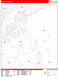 Rancho Cordova Wall Map