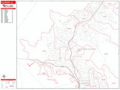 Richmond Zip Code Wall Map