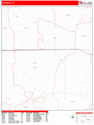 Rosemead Zip Code Wall Map