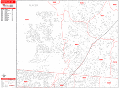 Roseville Wall Map