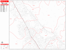 Union City Zip Code Wall Map