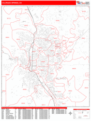 Colorado Springs Wall Map