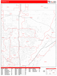 Thornton Zip Code Wall Map