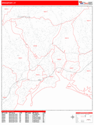 Bridgeport Wall Map