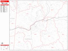 Danbury Zip Code Wall Map