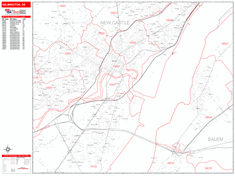 Wilmington Zip Code Wall Map