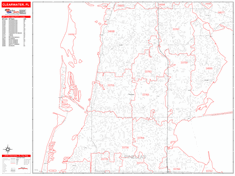 Clearwater Zip Code Wall Map