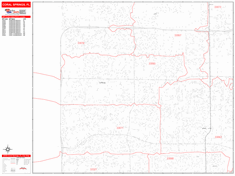 Coral Springs Zip Code Wall Map