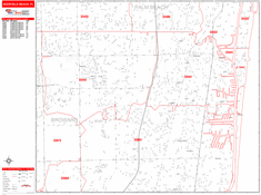 Deerfield Beach Zip Code Wall Map