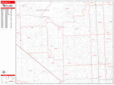 Hialeah Wall Map